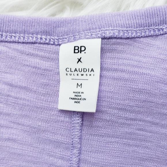 BP. Claudia Sulewski Slub Scoop Neck T-shirt - Picture 3 of 4